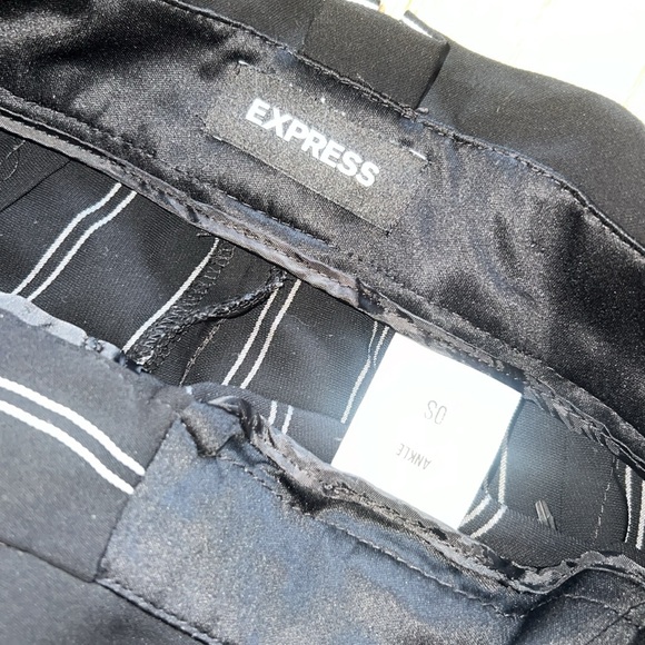 Black and white striped trouser / work pant - Picture 3 of 4